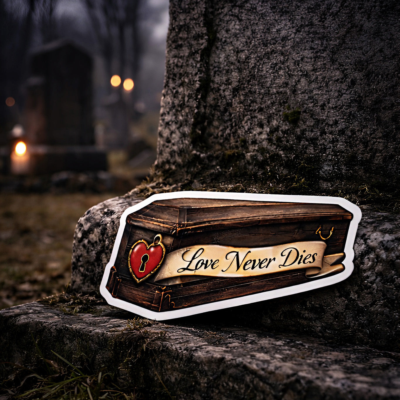 Love Never Dies Vinyl Sticker