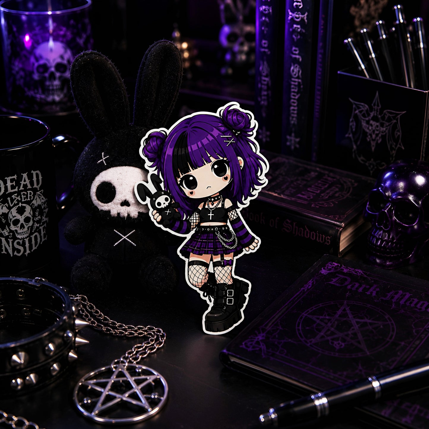 Velvet Hexheart Vinyl Sticker