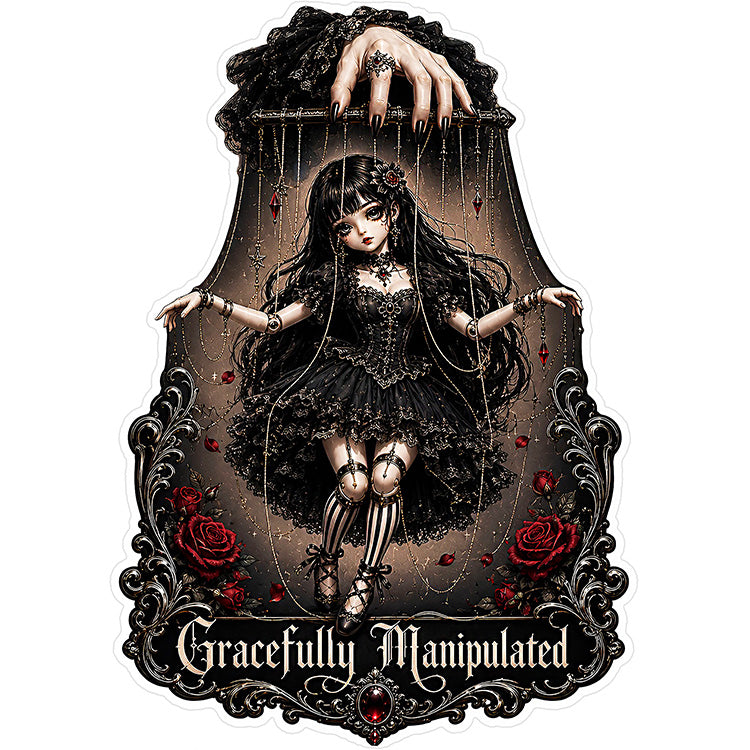 Gracefully Manipulated Vinyl Sticker