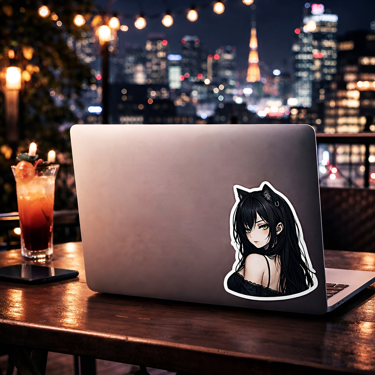 Graveyard Siren Die-Cut Vinyl Sticker