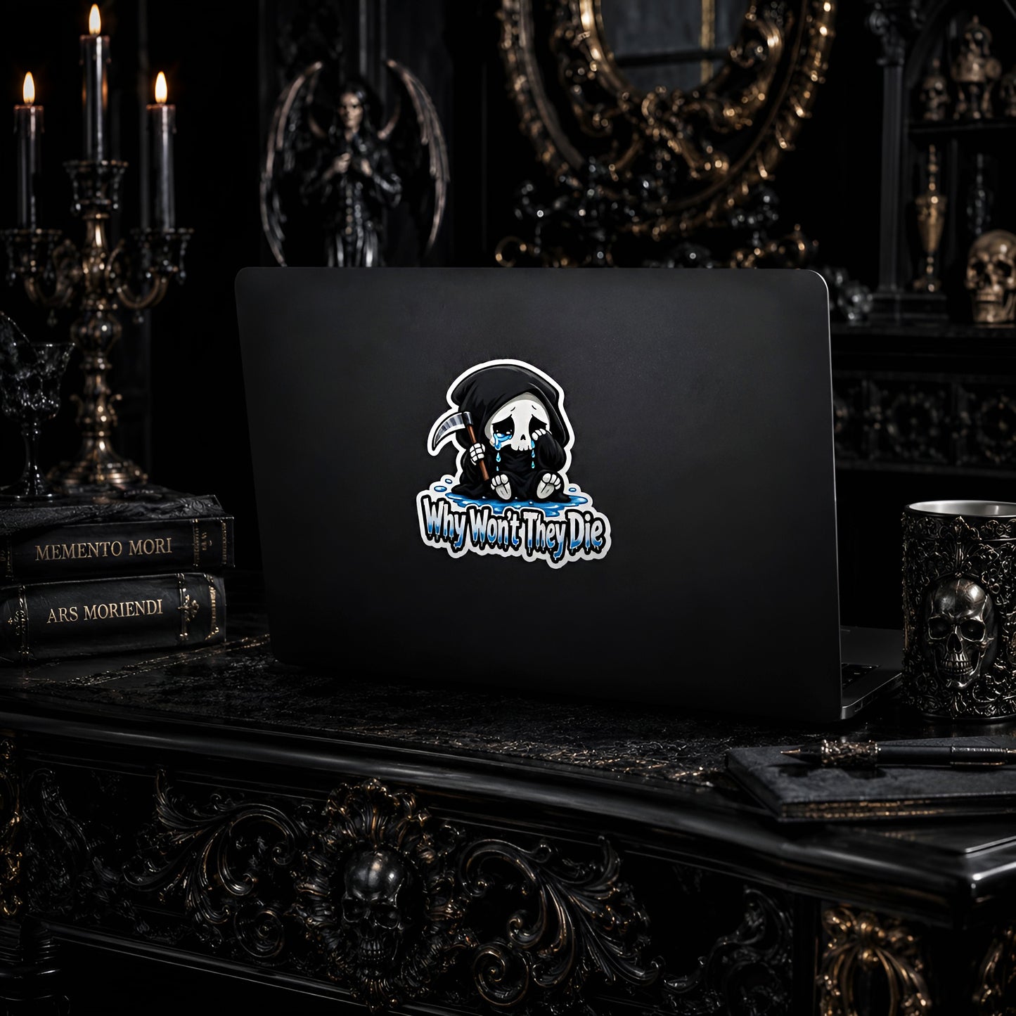 Why Won't They Die Vinyl Sticker