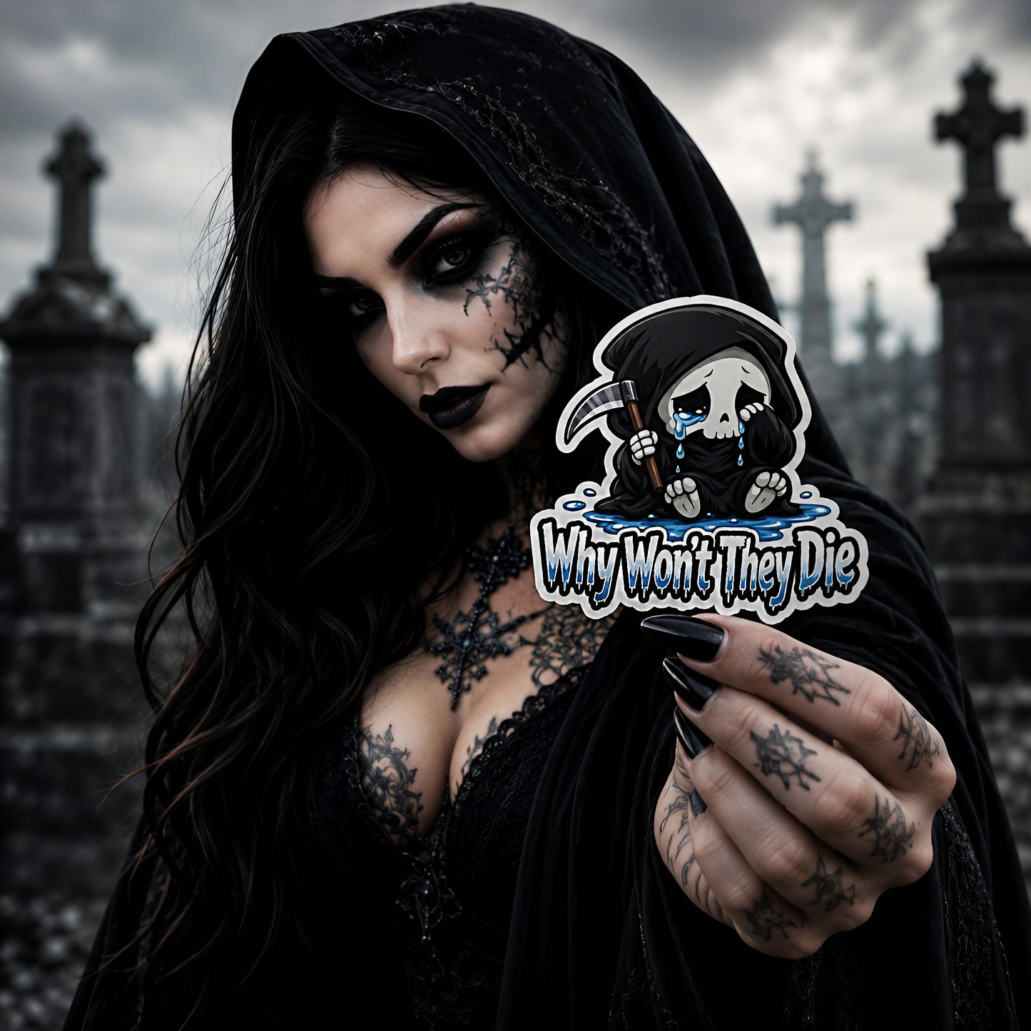Why Won't They Die Vinyl Sticker