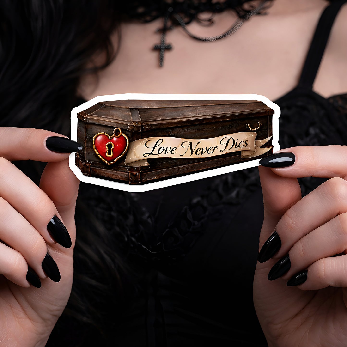 Love Never Dies Vinyl Sticker