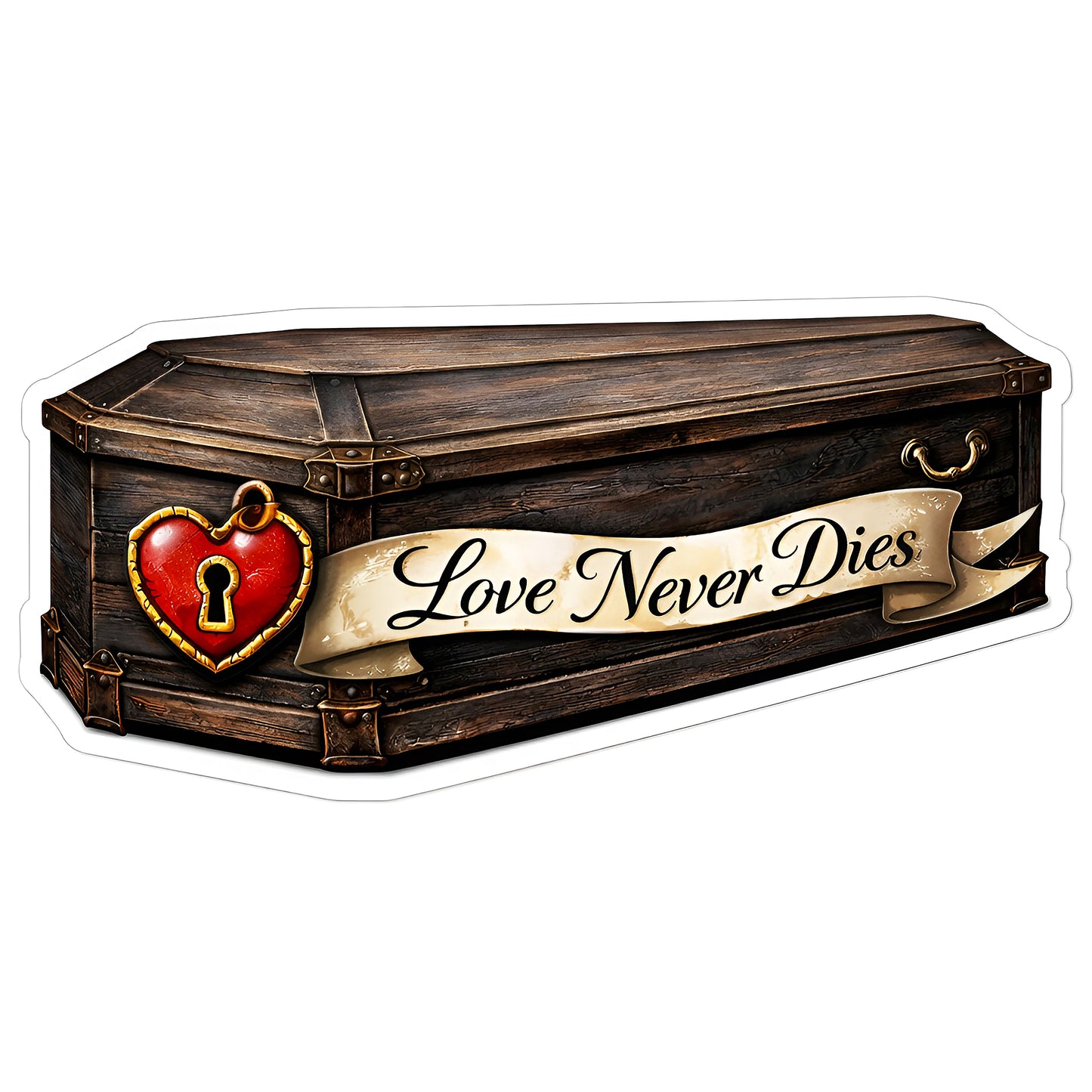 Love Never Dies Vinyl Sticker