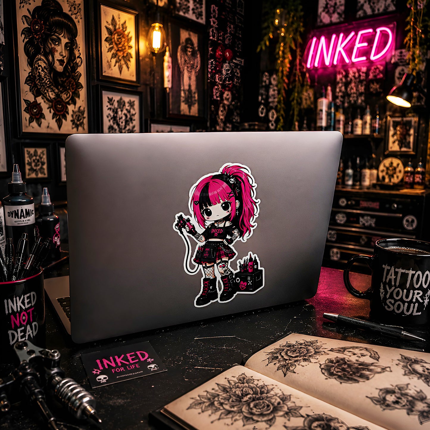 Pinky Inx Vinyl Sticker
