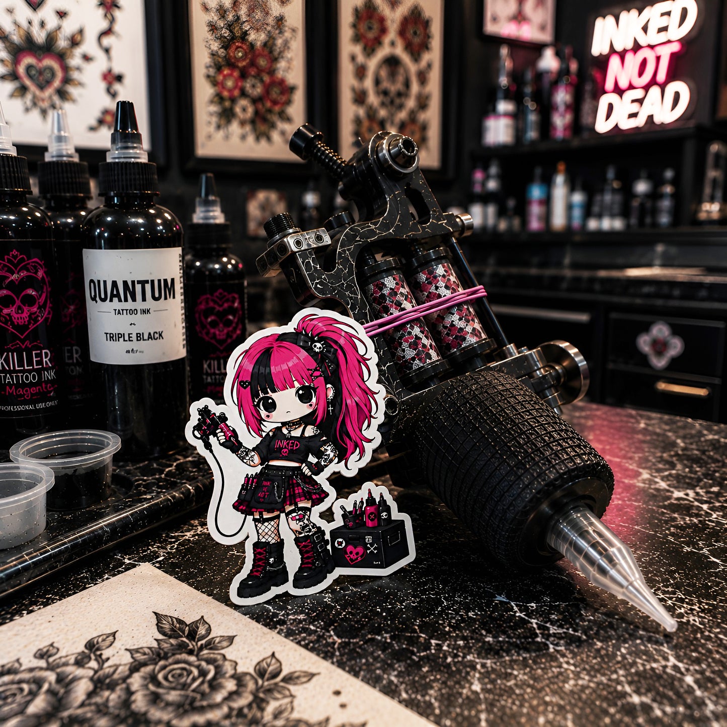 Pinky Inx Vinyl Sticker