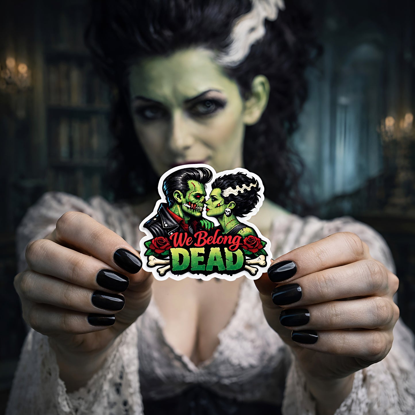 We Belong Dead Vinyl Sticker