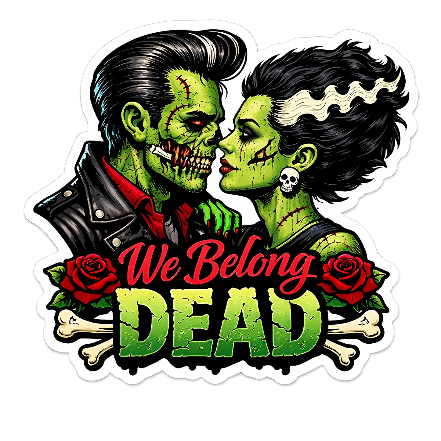 We Belong Dead Vinyl Sticker